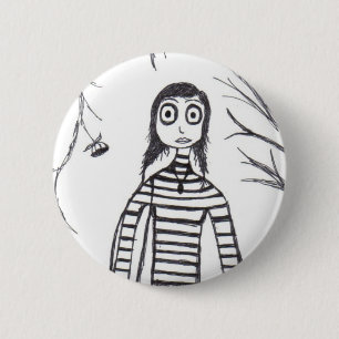 creepy fall 2 inch round button