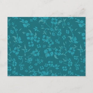 Creepy Flowers Pattern 2 Postcard