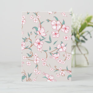 Creepy Flowers Pattern 6 Thank You Card