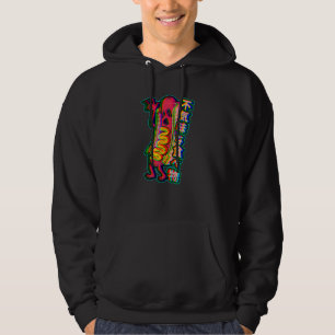 Creepy Food Aesthetic Vaporwave Hot Dog Hoodie
