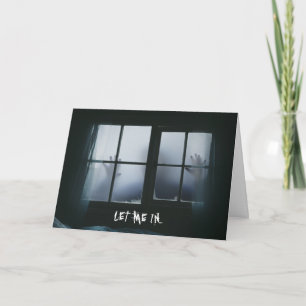 Creepy Funny Halloween Birthday Custom Text Card