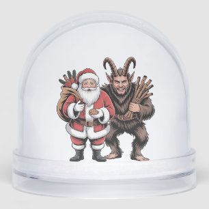 Creepy Funny Horror Santa Claus Krampus Christmas  Snowglobe