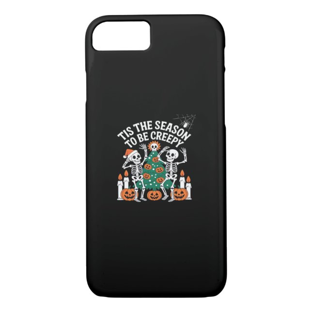 Creepy Funny Skeleton Halloween Spooky Case-Mate iPhone Case (Back)