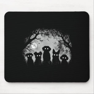 Creepy Funny Spooky Dog Alt Goth Grunge Horror Mouse Pad