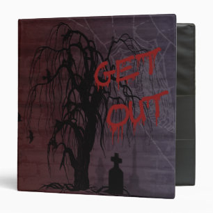 Creepy, Get Out Halloween Binder