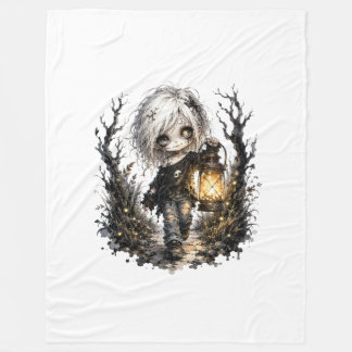 Creepy Gothic Kids Fleece Blanket
