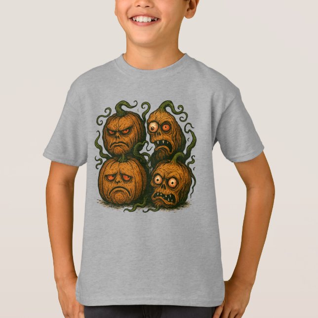 Creepy Gourd Squad T-Shirt (Front)