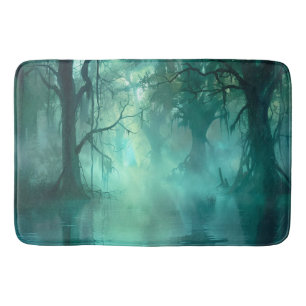 Creepy Green Swamp Bath Mat