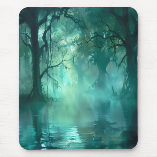 Creepy Green Swamp  Mouse Pad