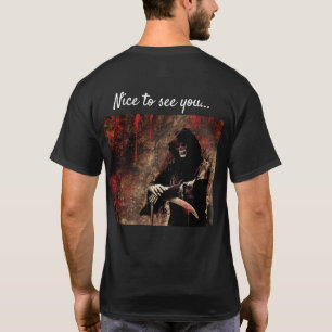 Creepy Grim Reaper Greeting T-Shirt