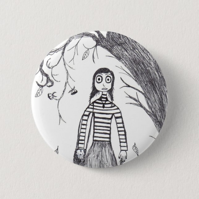 Creepy Halloween 2 Inch Round Button (Front)
