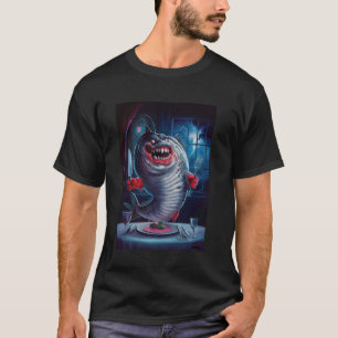 Creepy Halloween Fish Spooky Scary Ocean Monster P T-Shirt