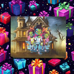 Creepy Halloween House zombie boys Tissue Paper<br><div class="desc">Creepy Halloween House zombie boys Tissue Paper Colourful Zombie kids for a person who loves Zombies. Whether you're looking for a gift for someone or just want to show off your love for monsters, we have the perfect thing for you. With our customizable products, you can make your own design...</div>