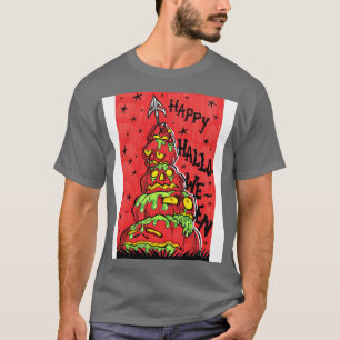 Creepy Halloween Impaled Oozing Pumpkins T-Shirt