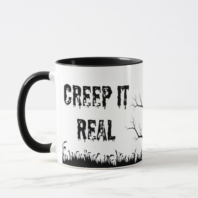 Creepy Halloween Mug (Left)