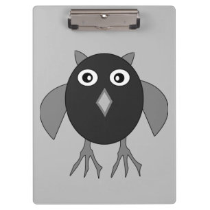 Creepy Halloween Owl Clipboard