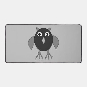 Creepy Halloween Owl Desk Mat