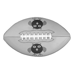 Creepy Halloween Owl Football