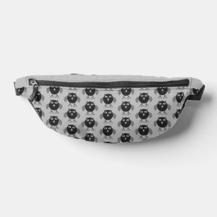 Creepy Halloween Owl Patterned Fanny Pack