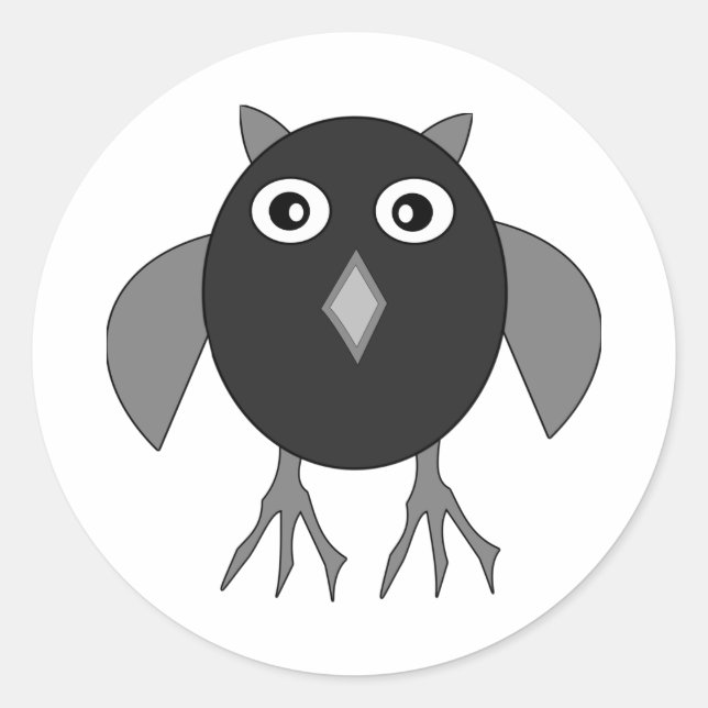 Creepy Halloween Owl Stickers (Front)
