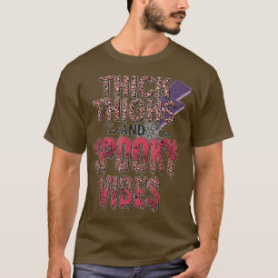 Creepy Halloween Party Costume Thick Tights And Sp T-Shirt
