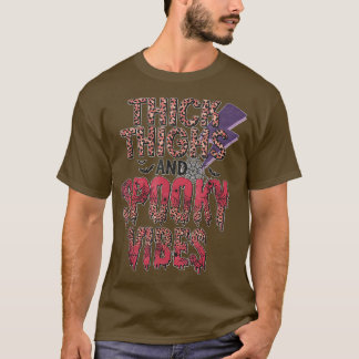 Creepy Halloween Party Costume Thick Tights And Sp T-Shirt