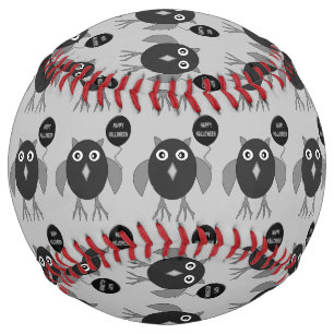 Creepy Halloween Party Owl Softball