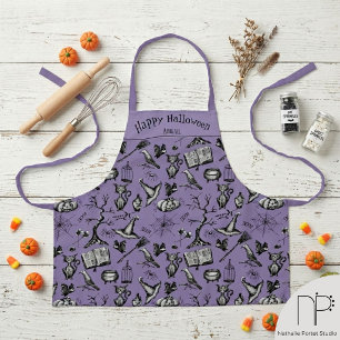 Creepy Halloween Personalized Apron for Children