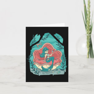 Creepy Halloween Sea Nymph Underwater Costume  Card