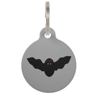 Creepy Halloween Vampire Bat Custom Dog Tag