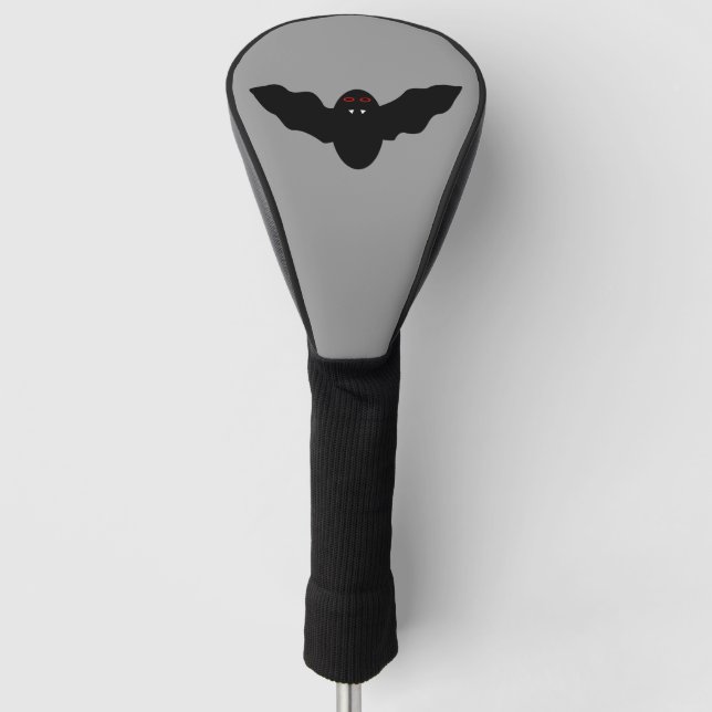 Creepy Halloween Vampire Bat Golf Driver Cover (Front)