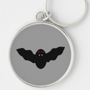Creepy Halloween Vampire Bat Keychain