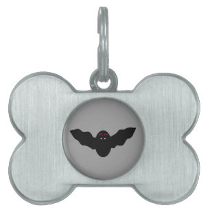Creepy Halloween Vampire Bat Pet Tag
