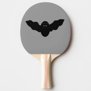 Creepy Halloween Vampire Bat Ping Pong Paddle