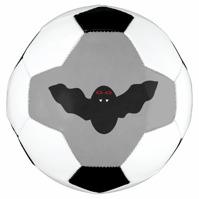 Creepy Halloween Vampire Bat Soccer Ball (Front)