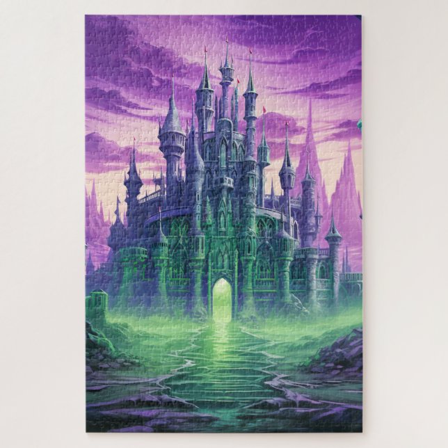 Creepy Haunted Mansion | Happy Halloween Jigsaw Puzzle (Vertical)