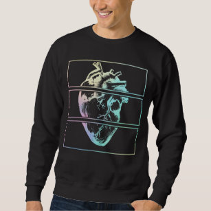Creepy Heart Human Anatomy Witchy Emo Pastel Goth Sweatshirt
