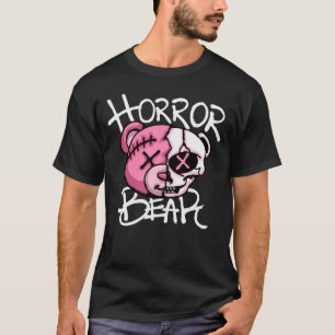 Creepy Horror Bear streetwear T-Shirt