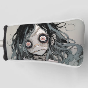 Creepy Horror Doll Aesthetic Anime Girl Golf Head Cover