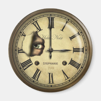 Creepy Hotel Clock Personalized Magnet