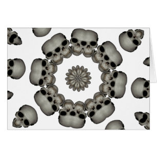 Creepy Human Skull Mandala