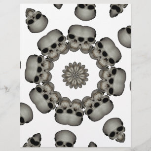 Creepy Human Skull Mandala