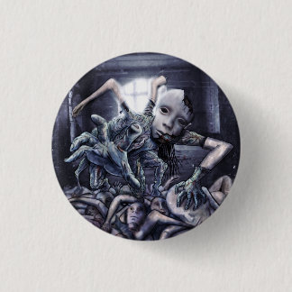 Creepy I Use To Be Human 1 Inch Round Button