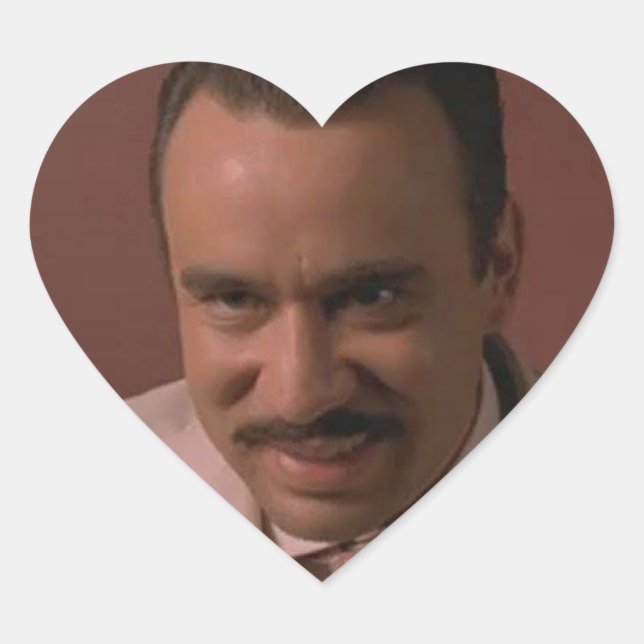 Creepy Italian Guy From Eurotrip Heart Sticker (Front)