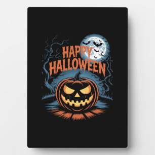 Creepy Jack O� Lantern Halloween Plaque
