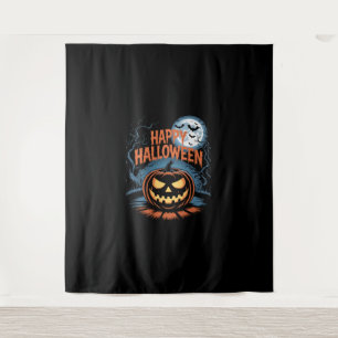 Creepy Jack O’ Lantern Halloween Tapestry