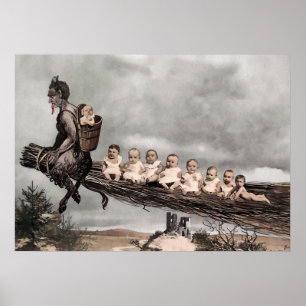 Creepy Krampus Poster