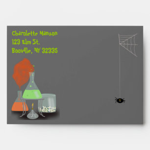 Creepy Laboratory Halloween Envelope - large