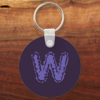 Creepy Monogram Purple on Purple