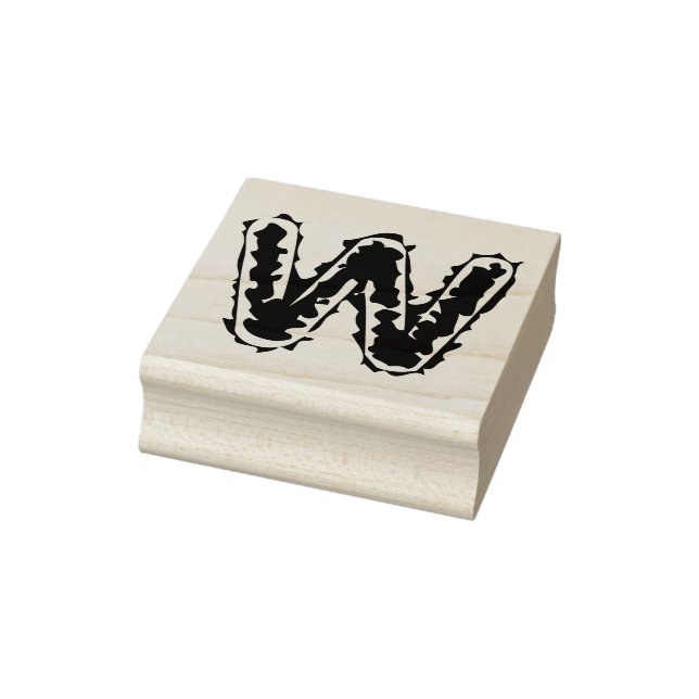 Creepy Monogram Rubber Stamp (Stamp)